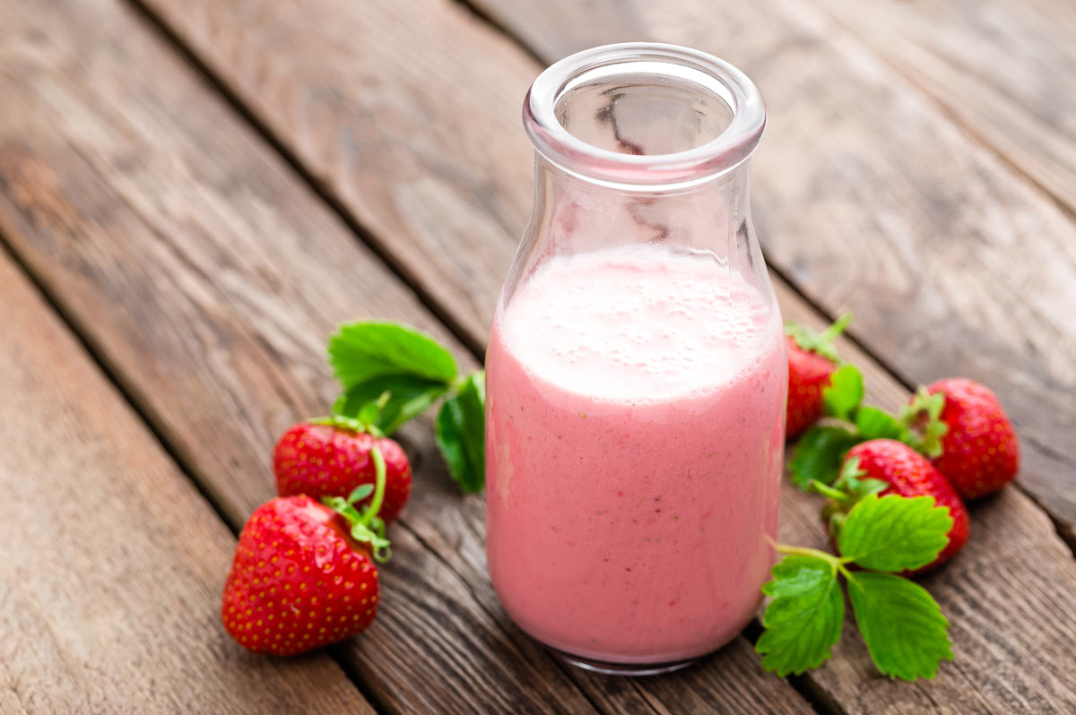 Iogurte de frutas vegano