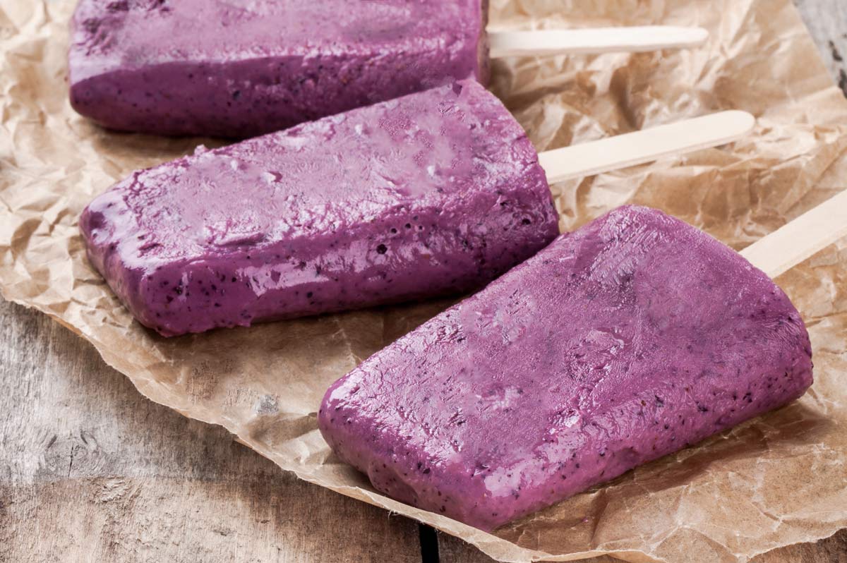 Sorvete de Uva e Iogurte - receitas para cozinhar com os filhos