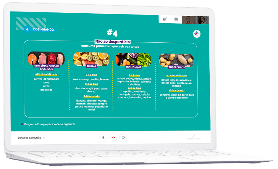 Energié para você se organizar - consultas com nutricionista online